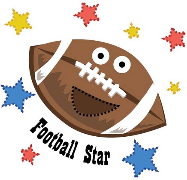 Picture of Football Star SVG File