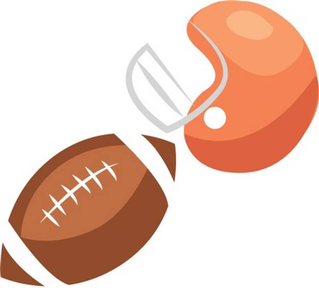Picture of Ball & Helmet SVG File