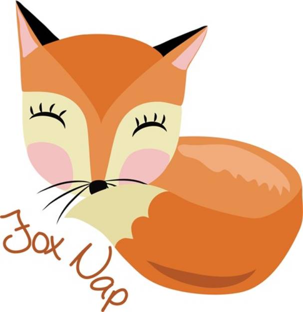 Picture of Fox Nap SVG File