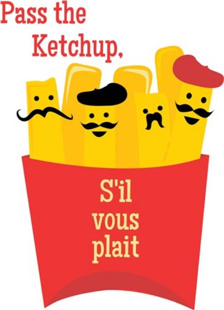 Picture of Pass The Ketchup SVG File