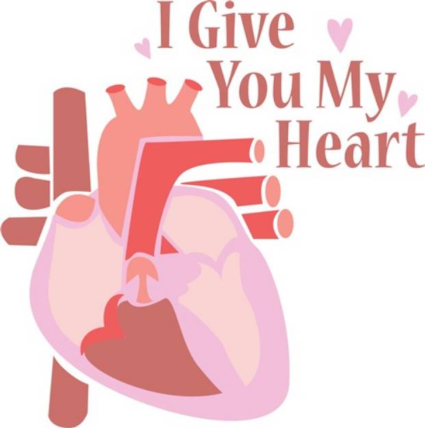 Picture of Give My Heart SVG File