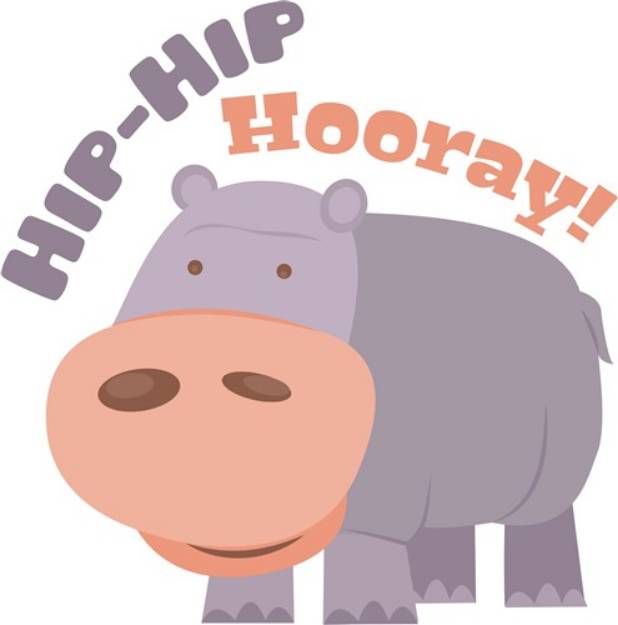 Picture of Hip Hip Hooray SVG File
