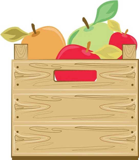Picture of Box Of Apples SVG File