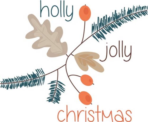 Picture of Holly Jolly Christmas SVG File