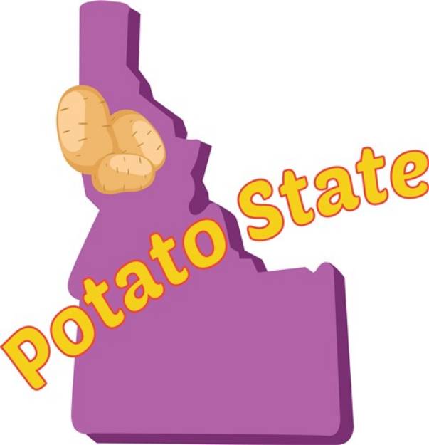 Picture of Potato State SVG File