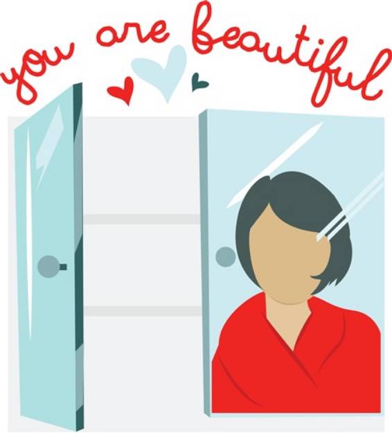 Picture of You Are Beautiful SVG File