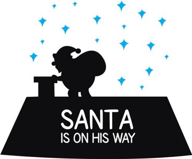 Picture of Santa On Way SVG File