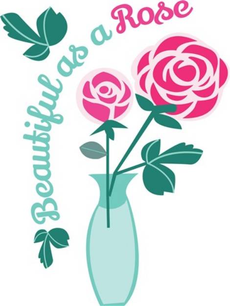 Picture of Beautiful Rose SVG File