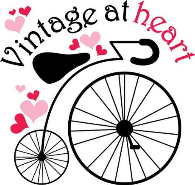 Picture of Vintage At Heart SVG File