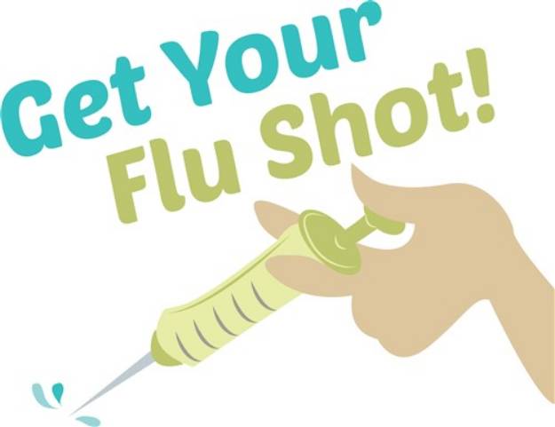 Picture of Flu Shot SVG File