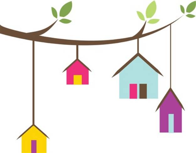 Picture of Birdhouses SVG File