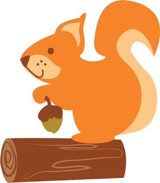 Picture of Squirrel & Nut SVG File