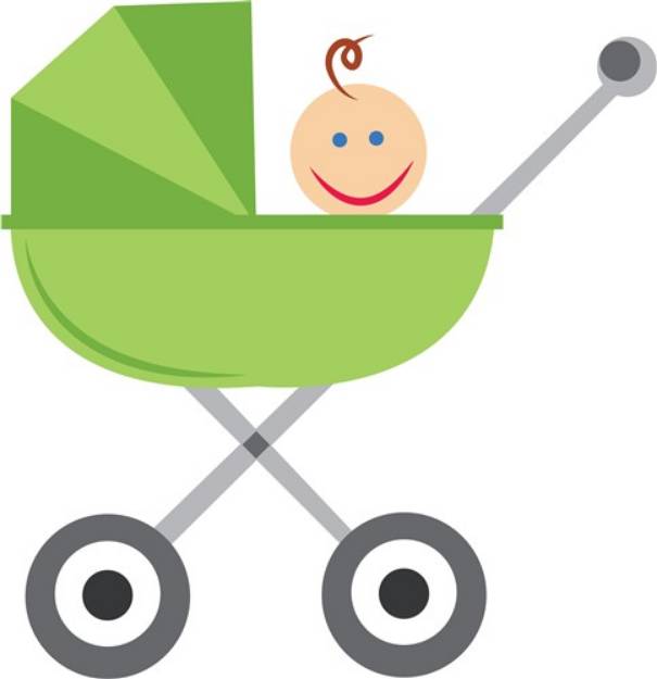 Picture of Baby Buggy SVG File