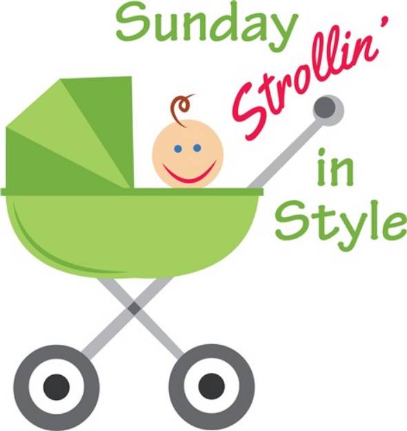 Picture of Strollin In Style SVG File
