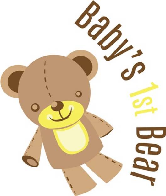 Picture of Babys 1st Bear SVG File