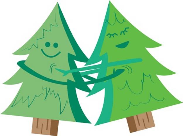 Picture of Happy Trees SVG File