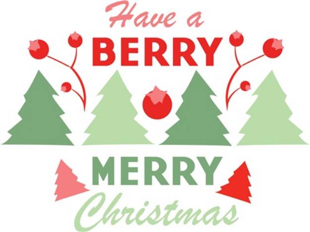 Picture of Berry Merry Christmas SVG File