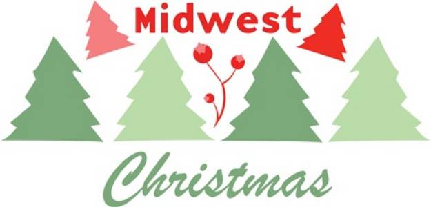 Picture of Midwest Christmas SVG File