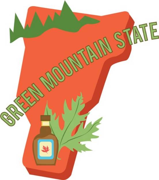 Picture of Green Mountain State SVG File