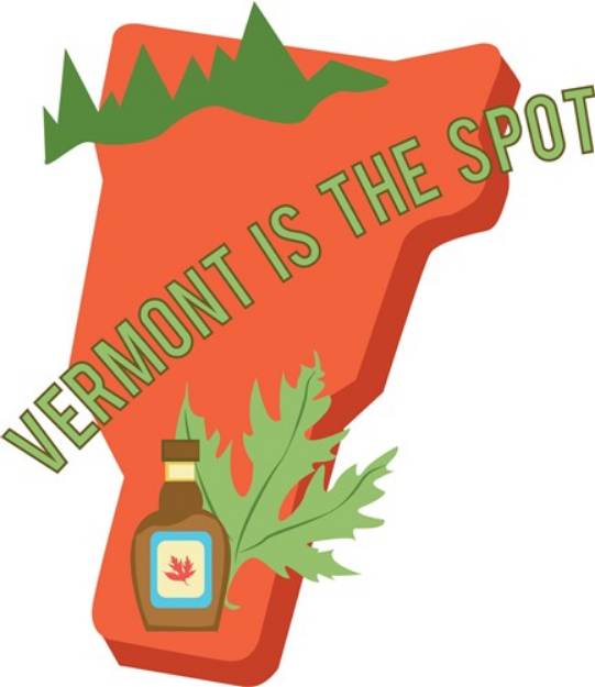 Picture of Vermont Is The Spot SVG File