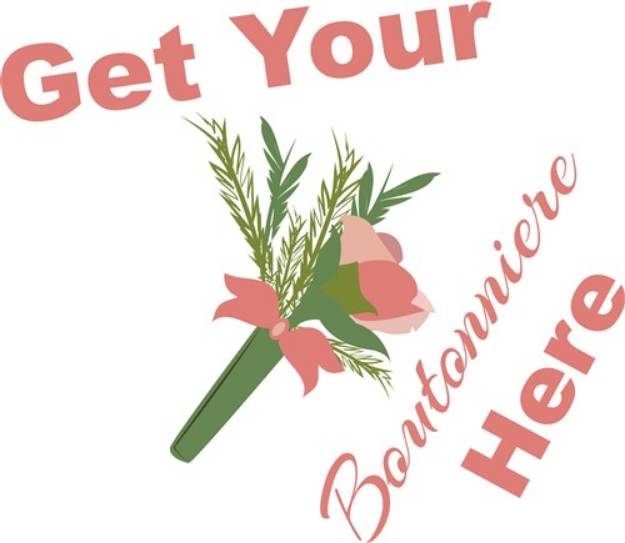 Picture of Get Your Boutonniere SVG File