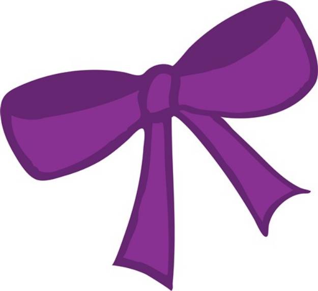 Picture of Purple Bow SVG File