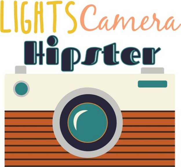 Picture of Lights Camera Hipster SVG File