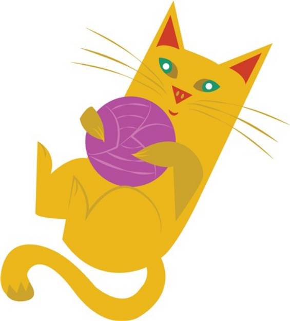 Picture of Playful Kitty SVG File