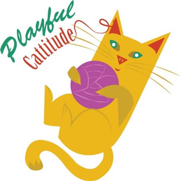 Picture of Playful Cattitude SVG File