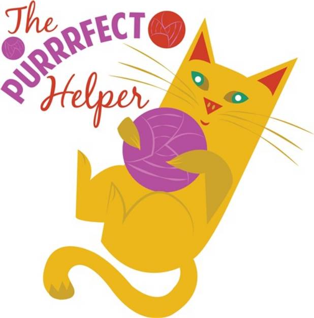 Picture of Purrrfect Helper SVG File