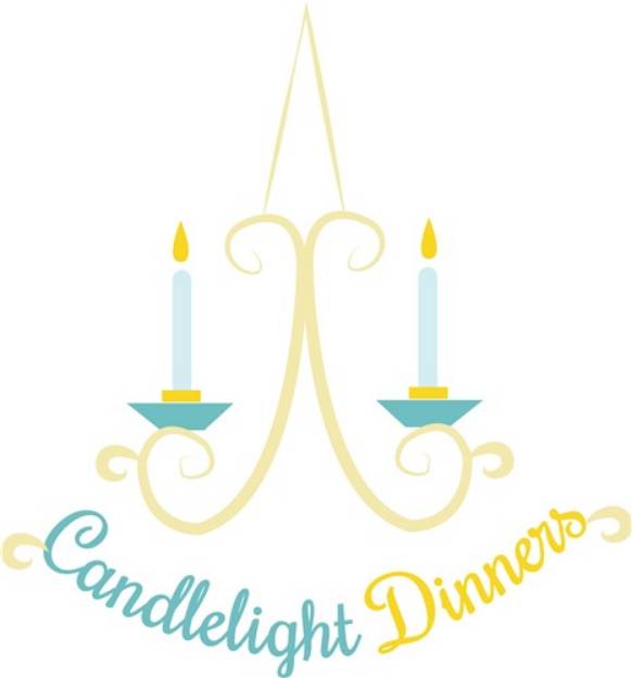 Picture of Candlelight Dinners SVG File