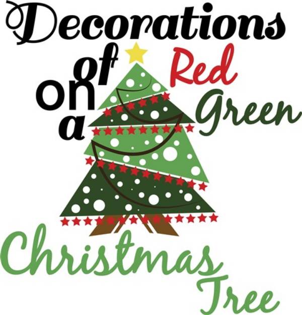 Picture of Christmas Decorations SVG File