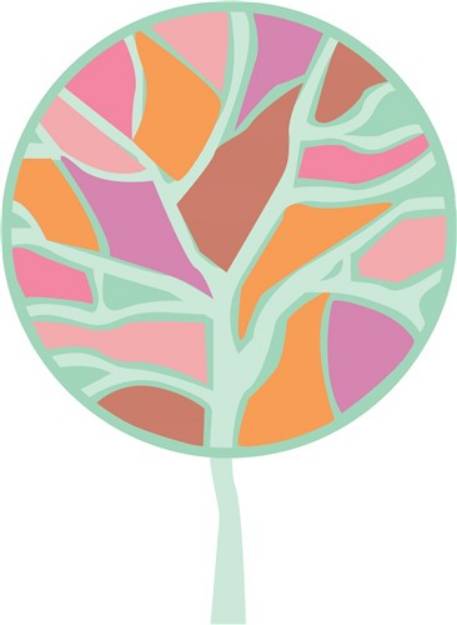 Picture of Colorful Tree SVG File