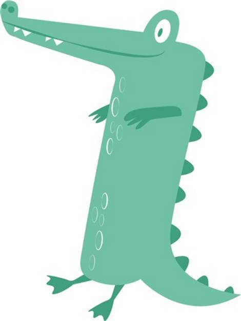 Picture of Funny Crocodile SVG File