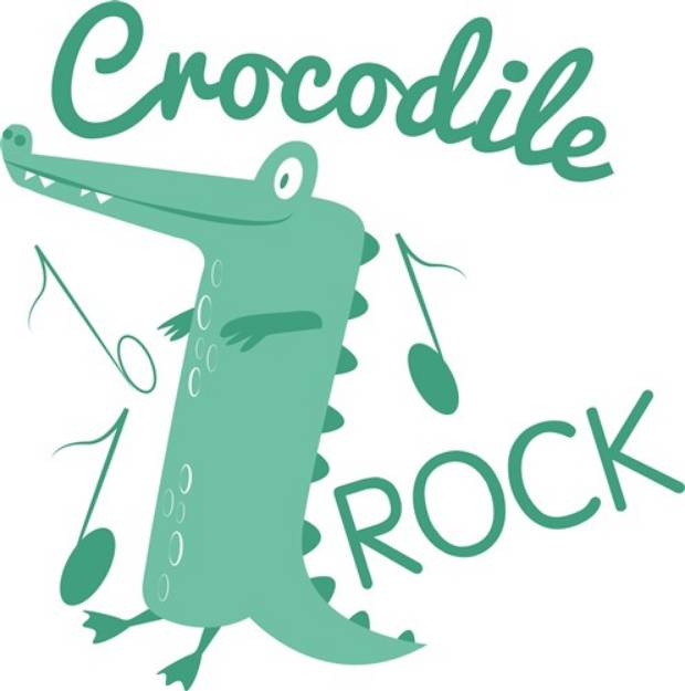 Picture of Crocodile Rock SVG File