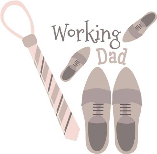 Picture of Working Dad SVG File