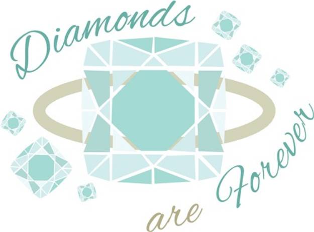Picture of Diamonds Are Forever SVG File