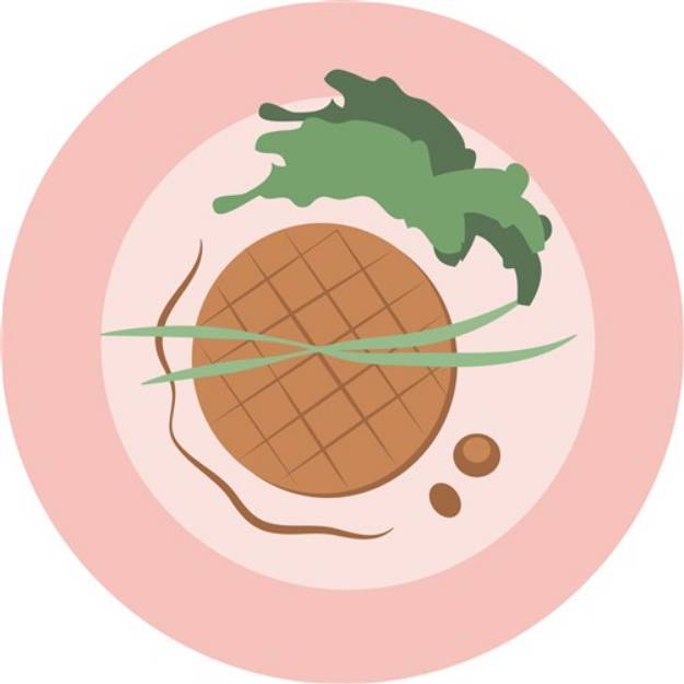 Picture of Plate Of Food SVG File
