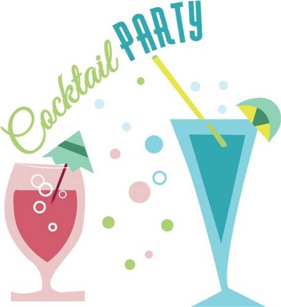 Picture of Cocktail Party SVG File