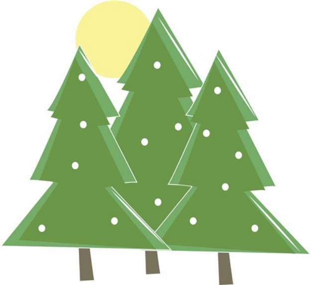 Picture of Holiday Trees SVG File