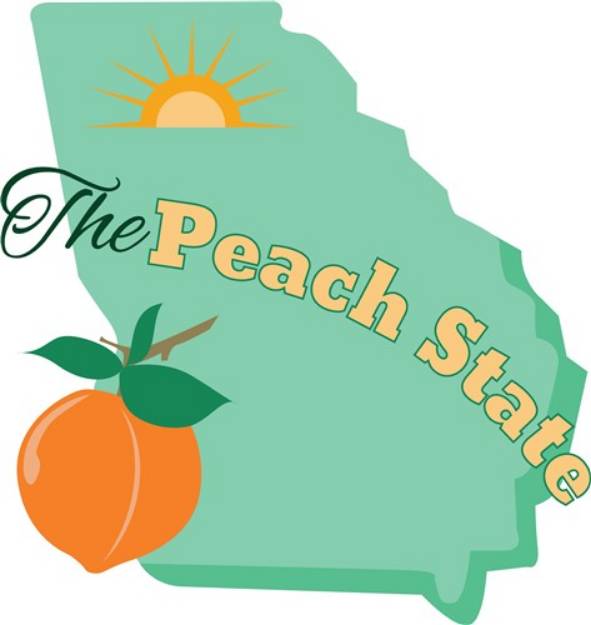Picture of Peach State SVG File