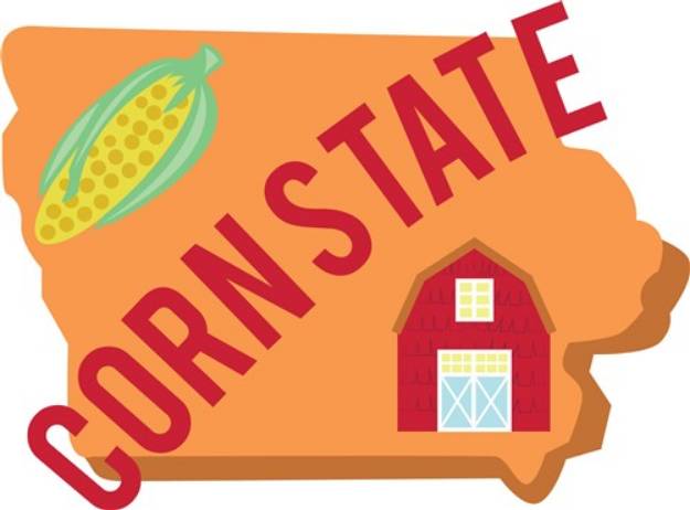 Picture of Corn State SVG File