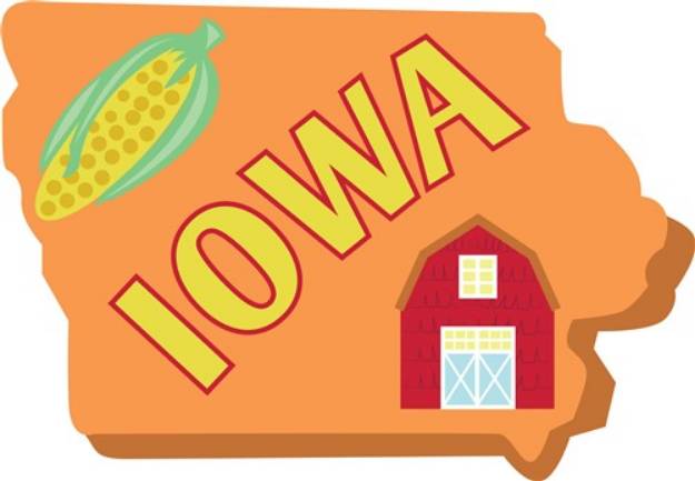 Picture of Iowa SVG File