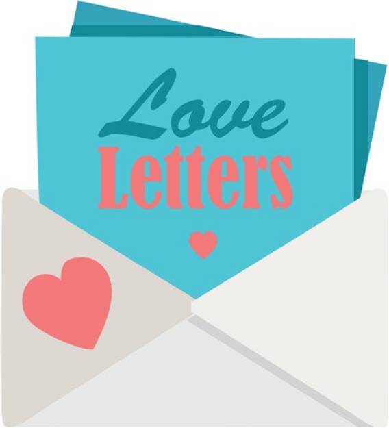 Picture of Love Letters SVG File