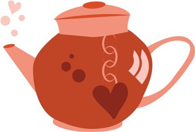 Picture of Love Teapot SVG File
