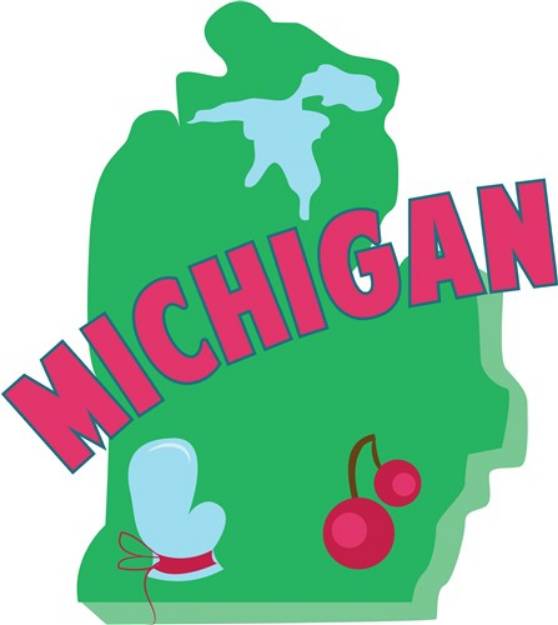 Picture of Michigan SVG File