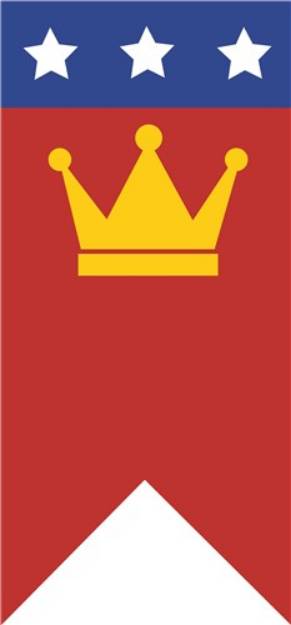 Picture of Crown Banner SVG File