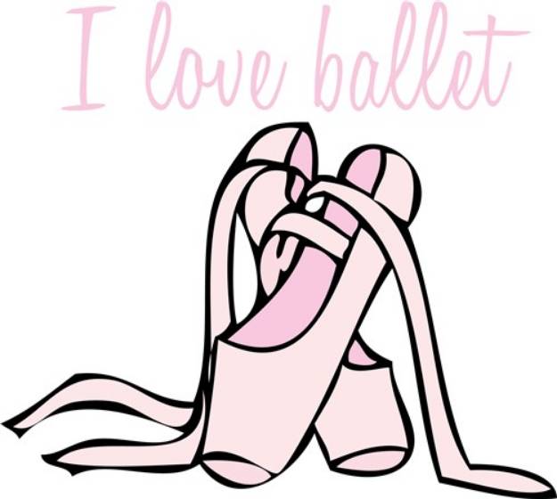 Picture of I Love Ballet SVG File