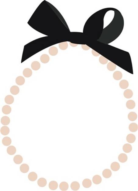 Picture of Pearl Necklace SVG File