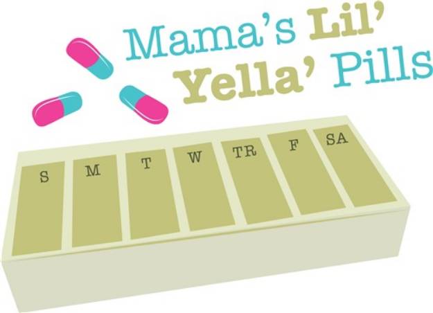 Picture of Mamas Pills SVG File